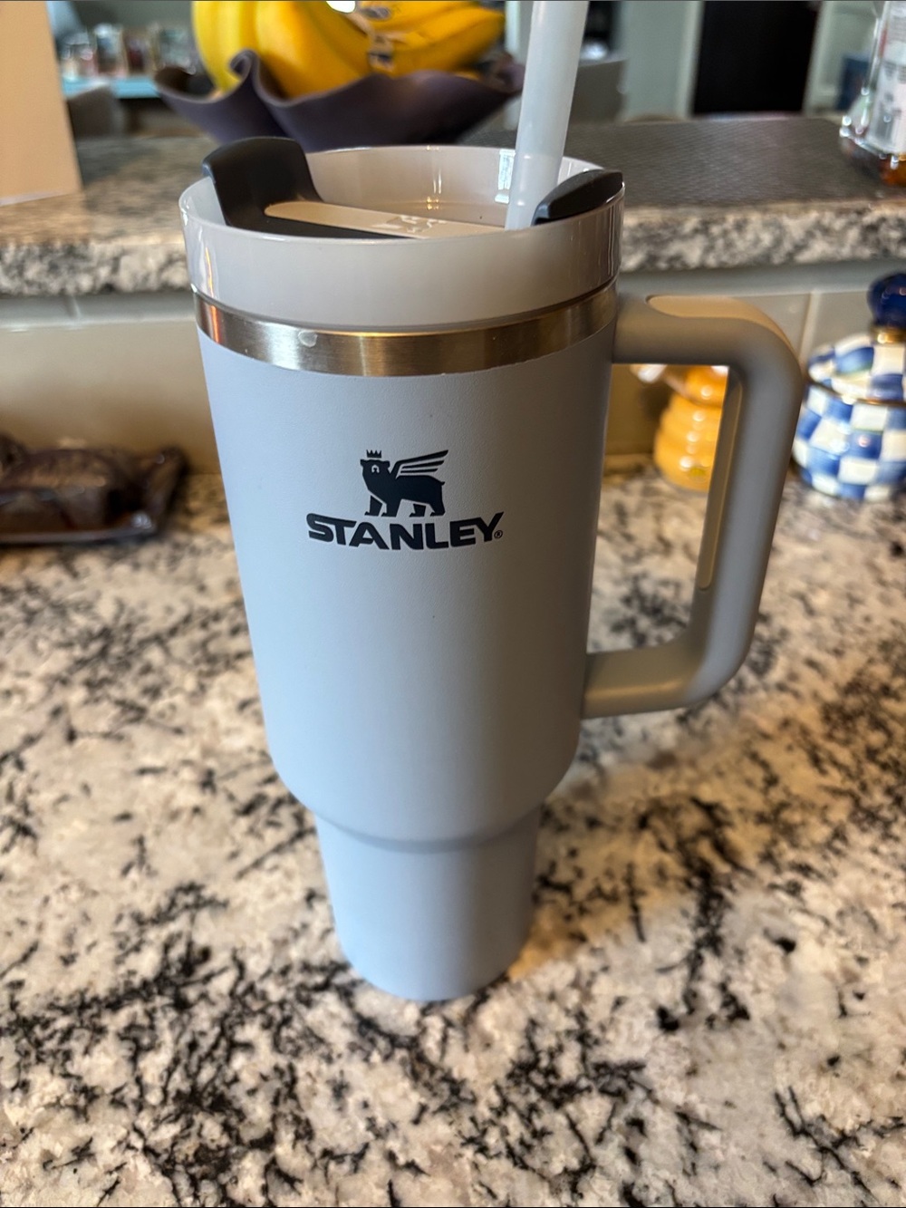 Stanley Light BlueTravel Tumbler with Handle
